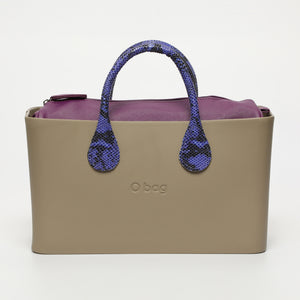 Borsa O City - taupe e viola
