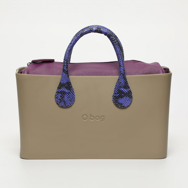 Borsa O City - taupe e viola