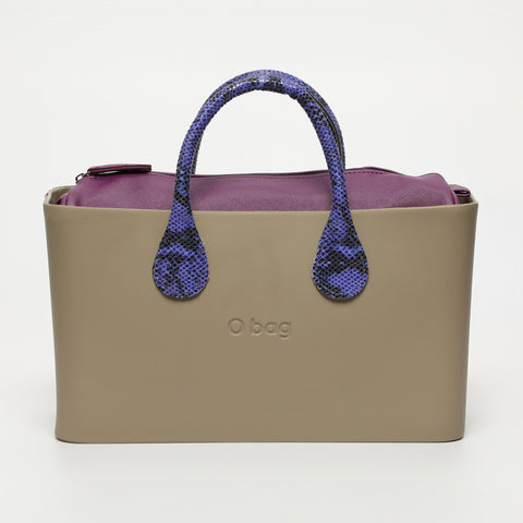 Borsa O City - taupe e viola
