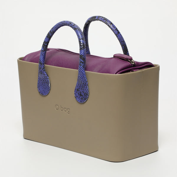 Borsa O City - taupe e viola