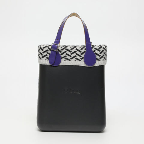 Borsa O Chic - nero e viola