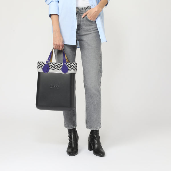 Borsa O Chic - nero e viola