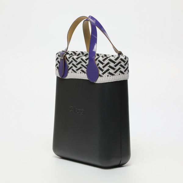 Borsa O Chic - nero e viola