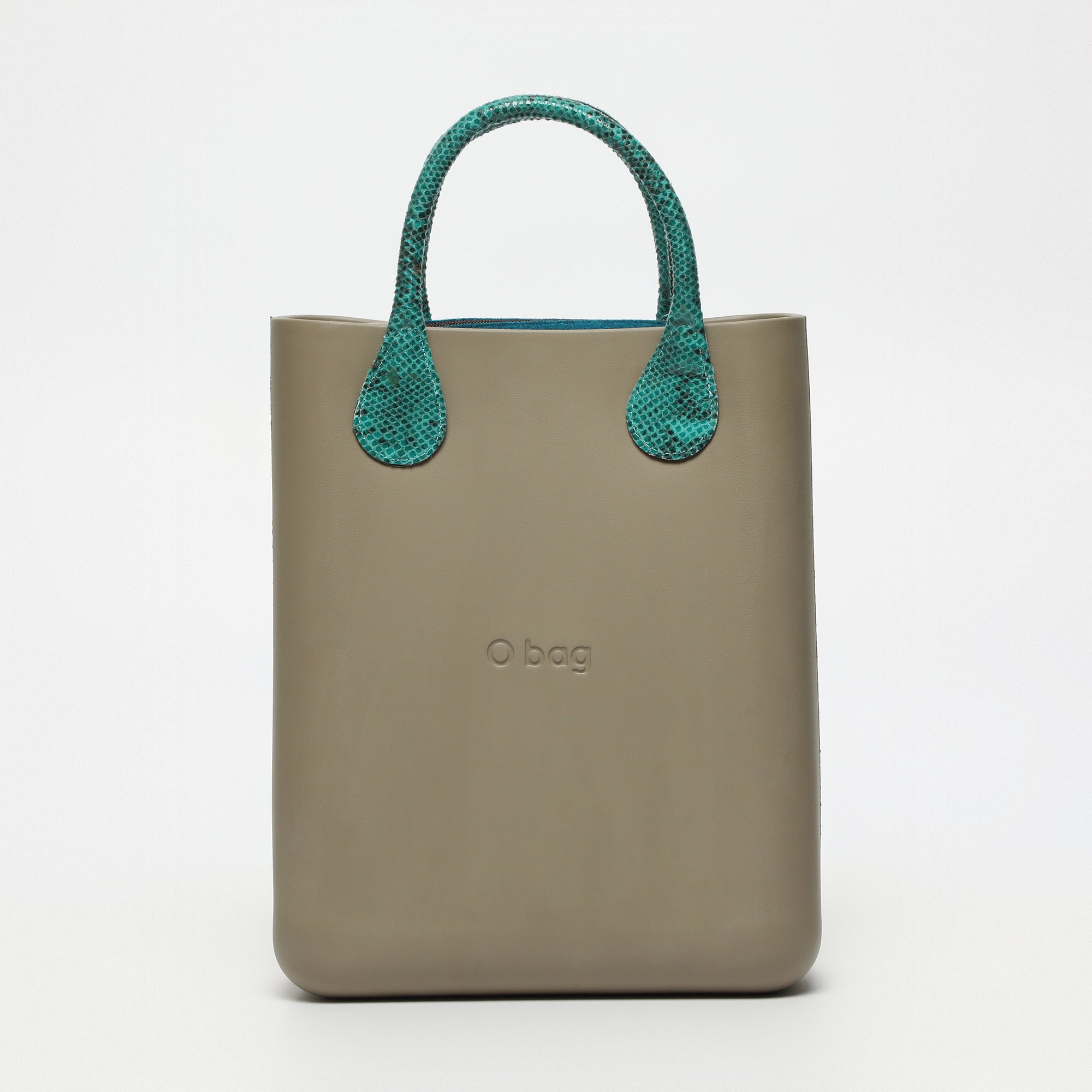 Borsa O Chic - taupe e blu petrolio