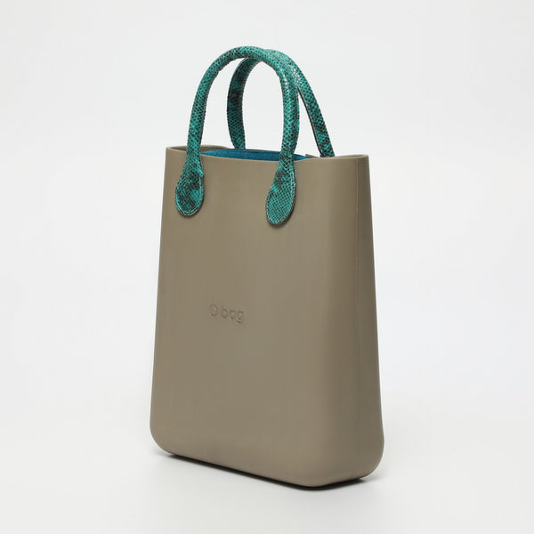 Borsa O Chic - taupe e blu petrolio