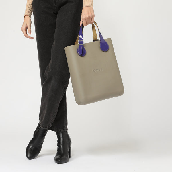 Borsa O Chic - taupe e viola