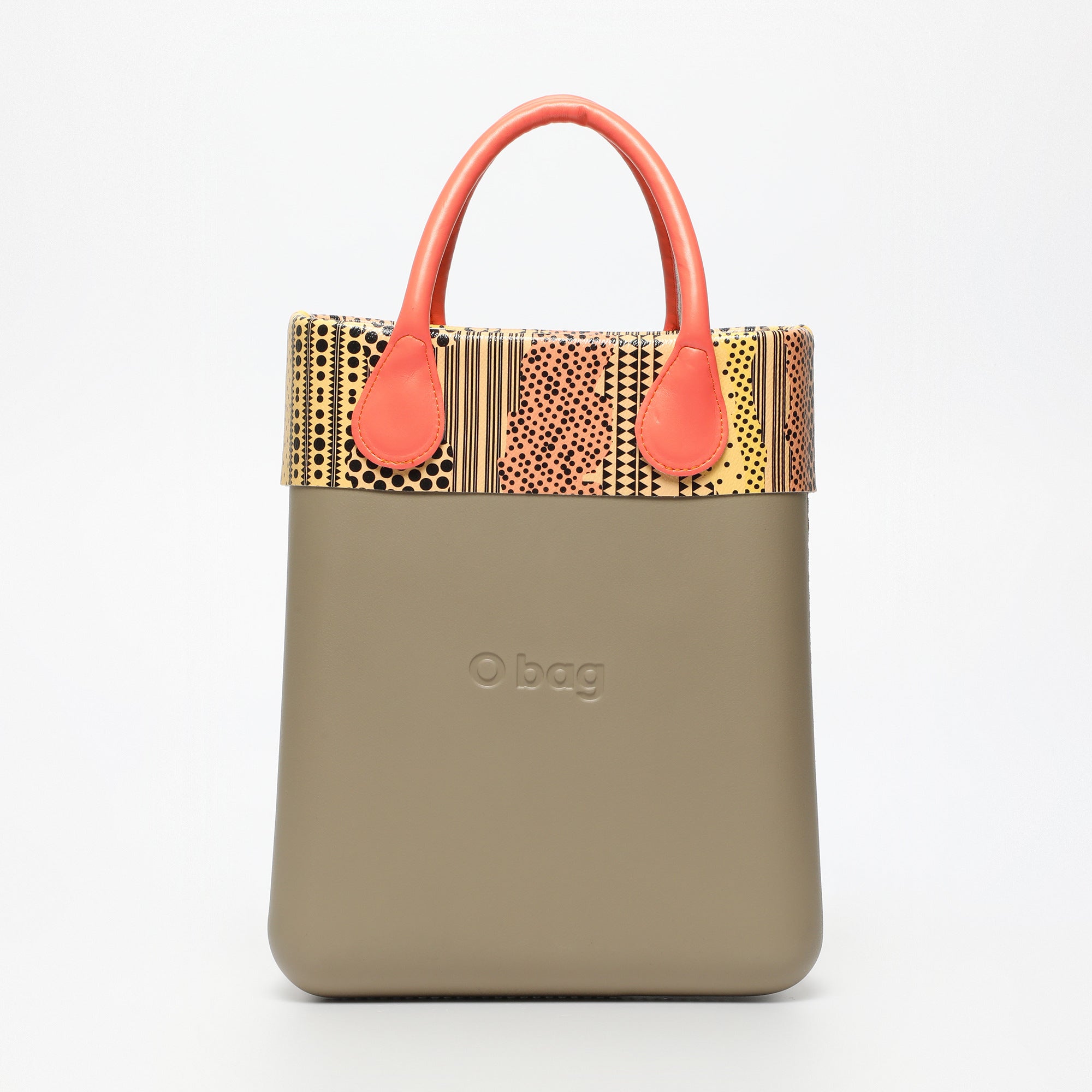 Borsa O Chic - taupe e salmone
