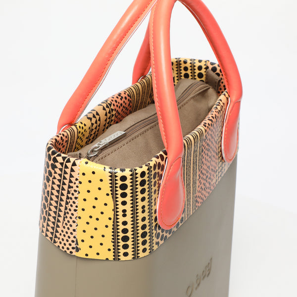 Borsa O Chic - taupe e salmone