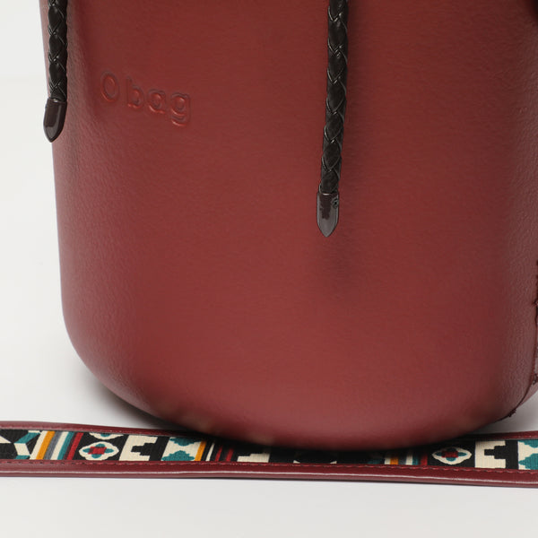 Borsa O Basket - bordeaux e beige