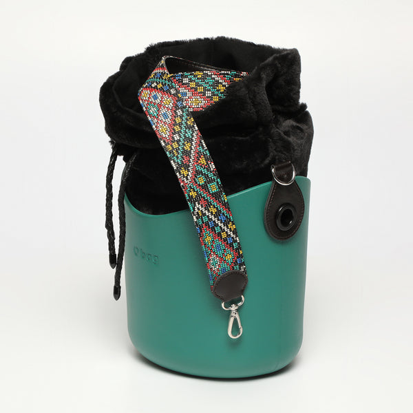 Borsa O Basket - verde smeraldo e multicolore