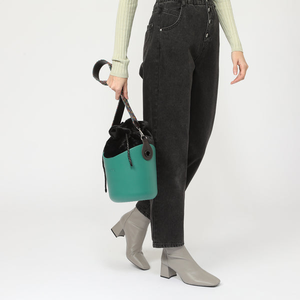 Borsa O Basket - verde smeraldo e multicolore