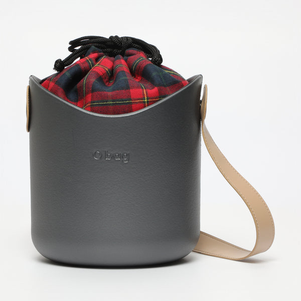 Borsa O Basket - argento scuro e multicolore