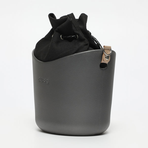 Borsa O Basket - argento scuro e multicolore