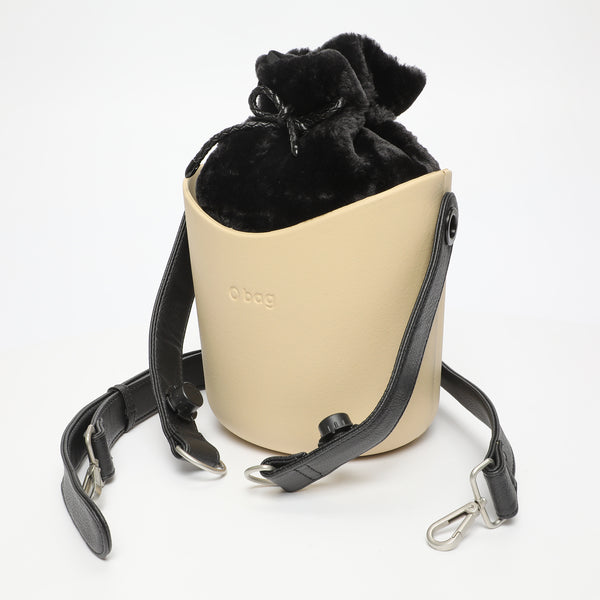 Borsa O Basket - beige e nero