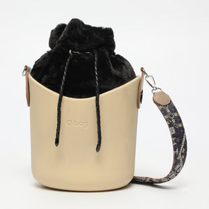 Borsa O Basket - beige e nero