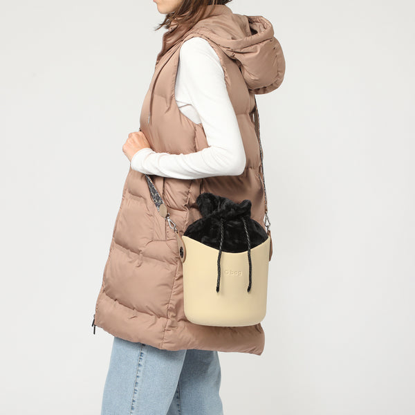 Borsa O Basket - beige e nero
