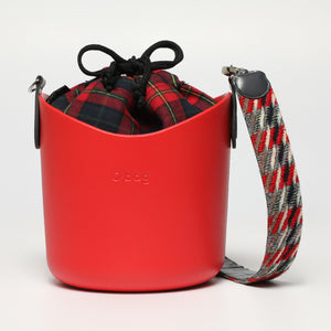 Borsa O Basket - rosso e multicolore