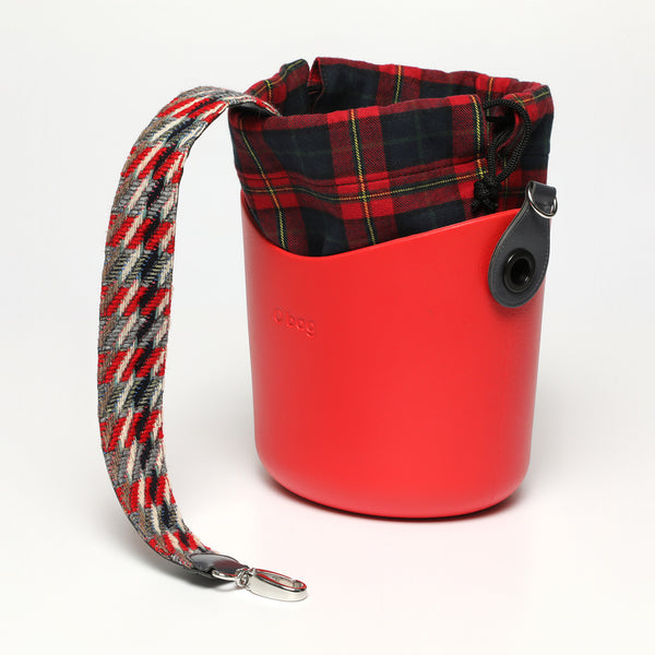 Borsa O Basket - rosso e multicolore