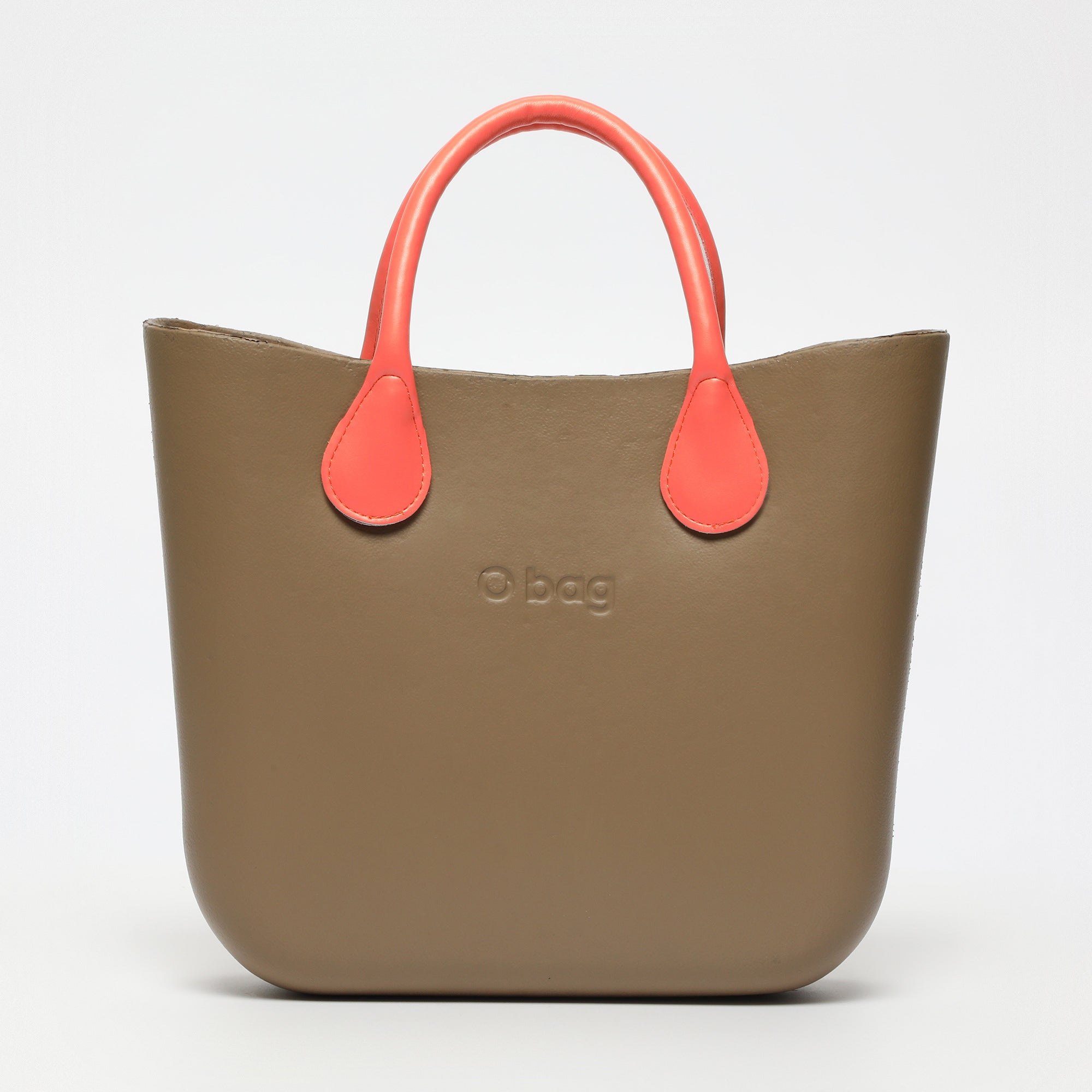 Borsa O Bag Mini - taupe e salmone