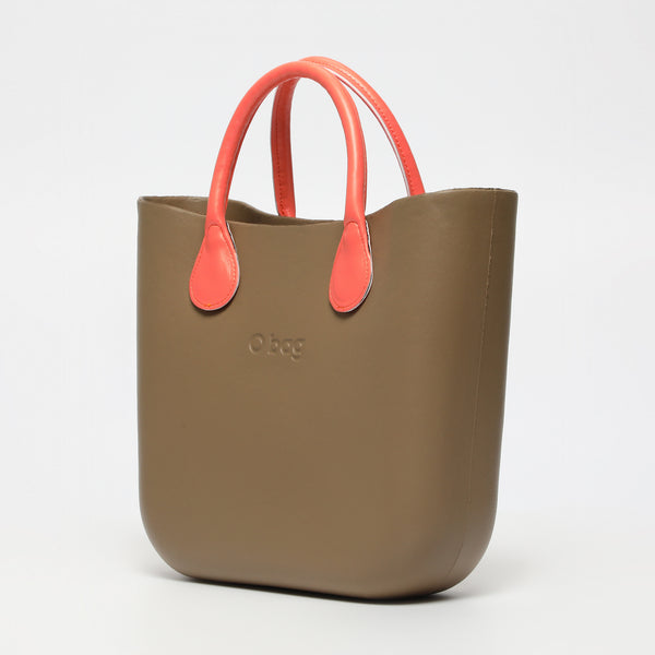 Borsa O Bag Mini - taupe e salmone