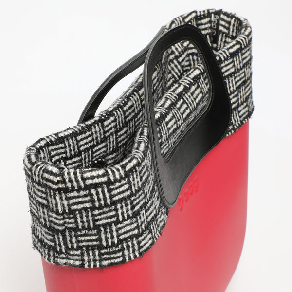 Borsa O Bag Mini - rosso e nero