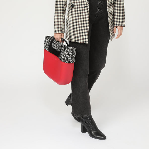 Borsa O Bag Mini - rosso e nero