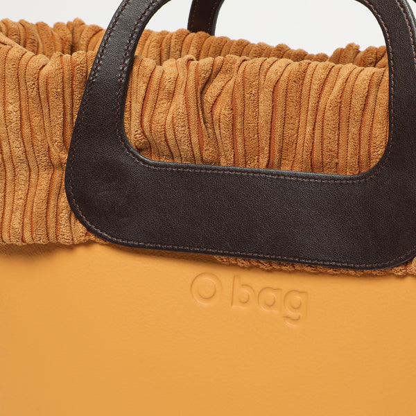 Borsa O Bag Mini - senape e marrone