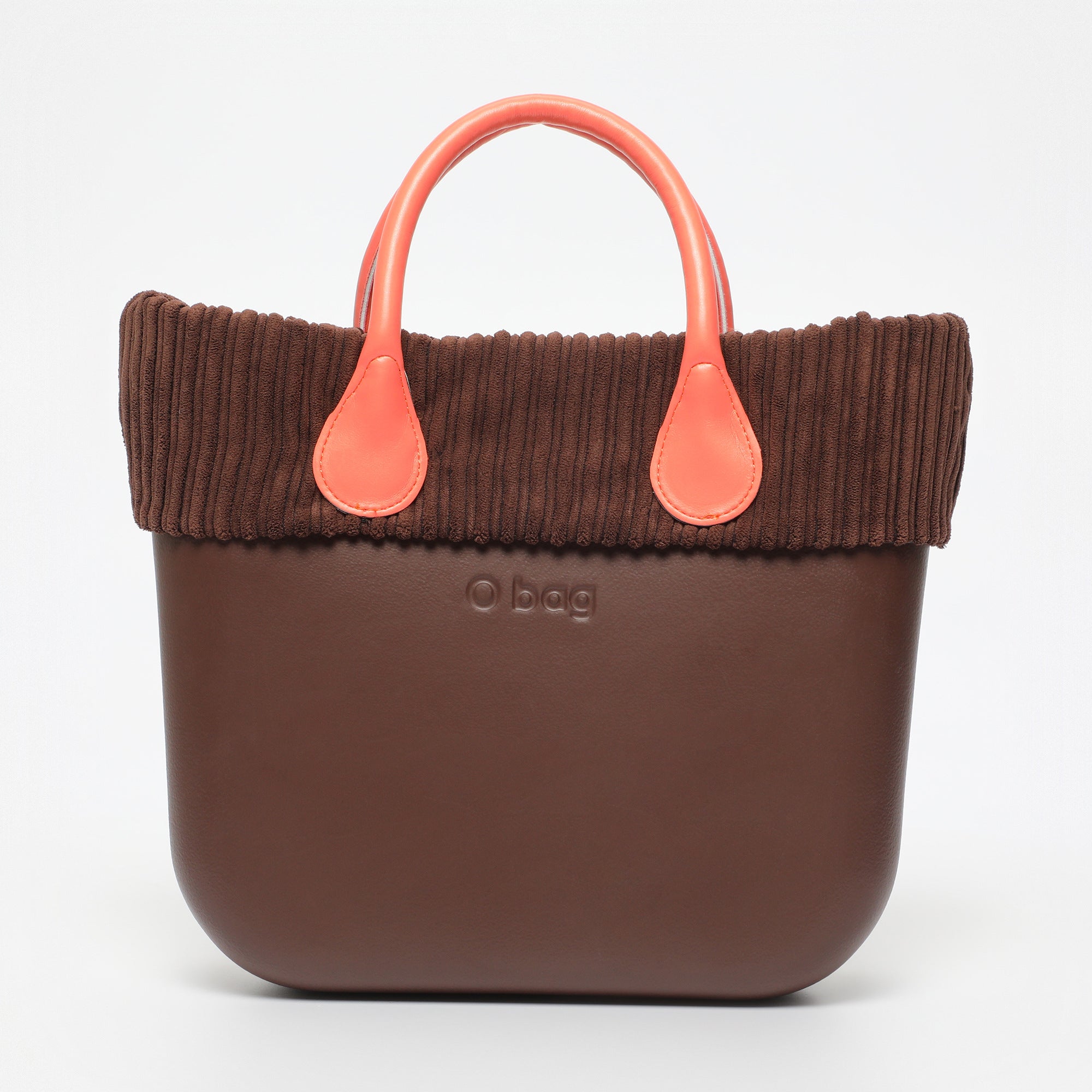 Borsa O Bag Mini - marrone scuro e salmone