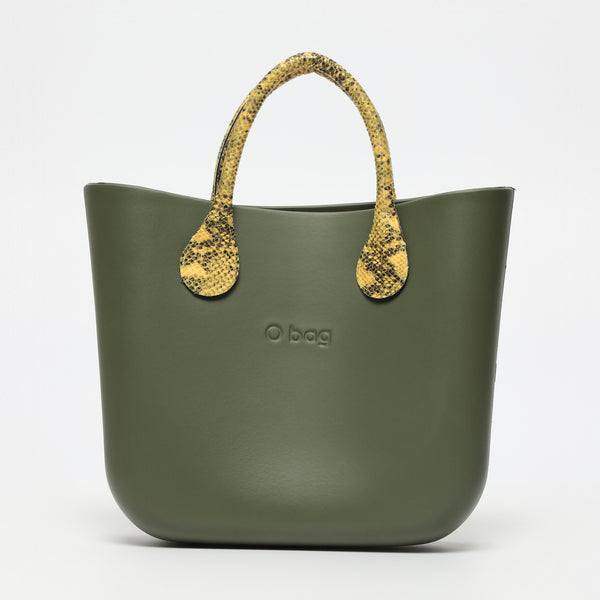 Borsa O Bag Mini - kaki e giallo