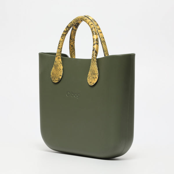 Borsa O Bag Mini - kaki e giallo