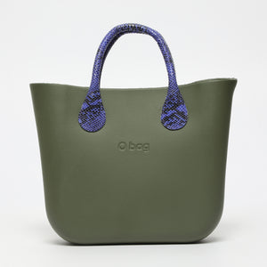 Borsa O Bag Mini - kaki e viola