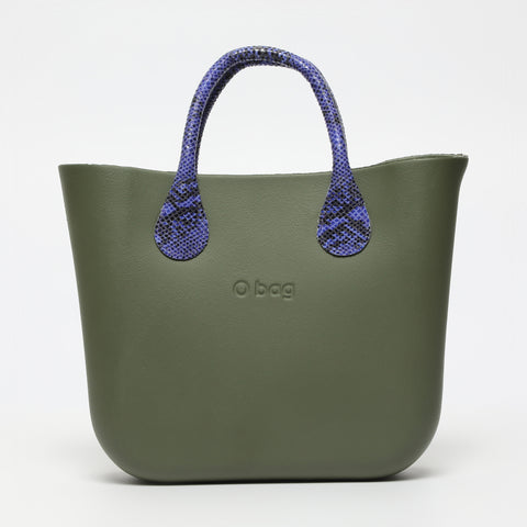 Borsa O Bag Mini - kaki e viola