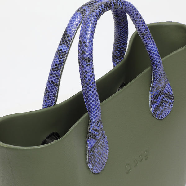 Borsa O Bag Mini - kaki e viola