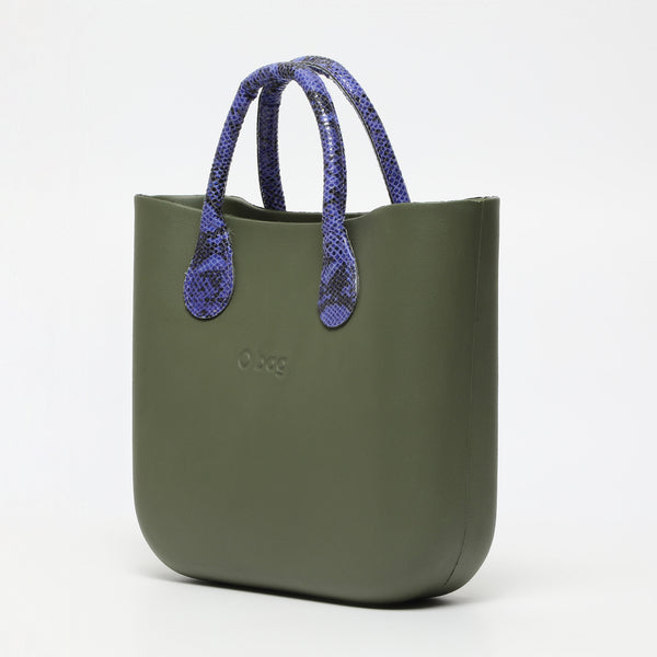 Borsa O Bag Mini - kaki e viola