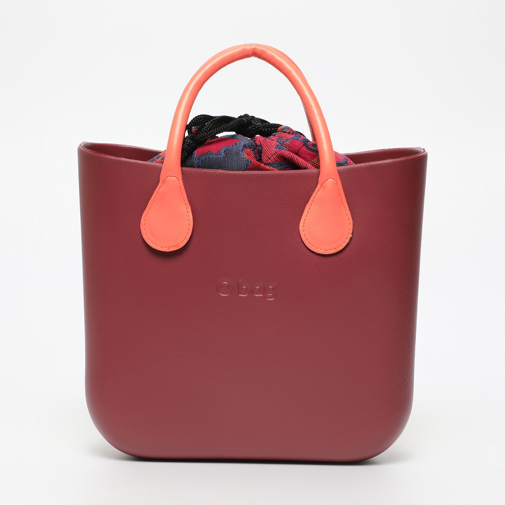Borsa O Bag Mini bordeaux chiaro e salmone Vikma store