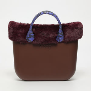 Borsa O Bag - marrone scuro e melanzana