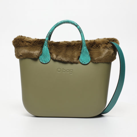 Borsa O Bag - kaki chiaro e verde