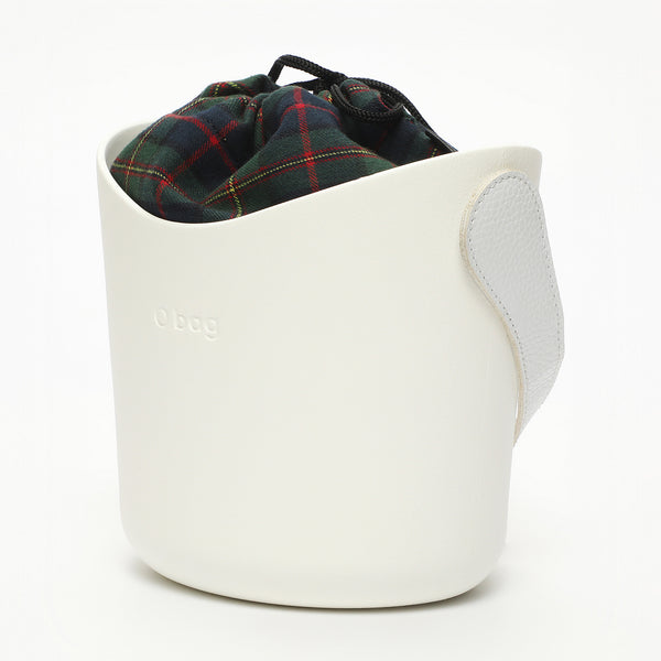 Borsa O Basket - bianco e verde scuro