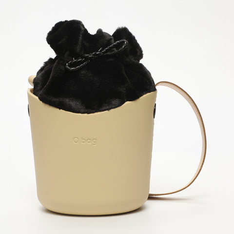 Borsa O Basket - beige e nero
