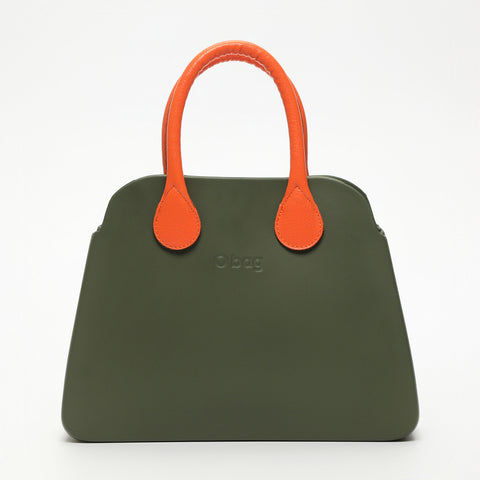 Borsa O Bag Reverse - kaki e arancione