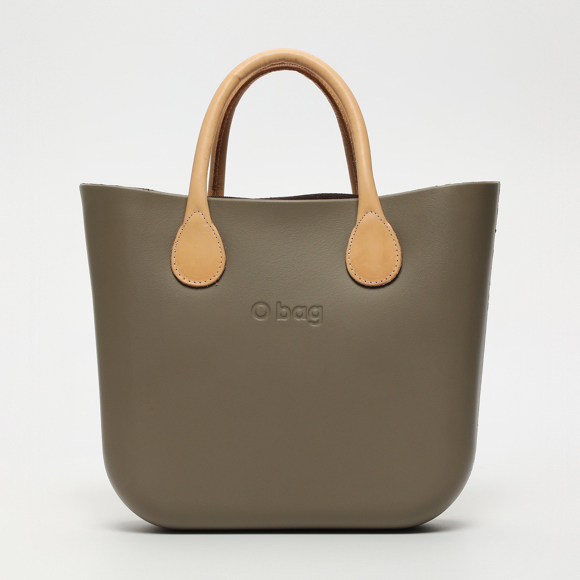 Borsa O Bag Mini - kaki scuro e marrone