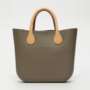 Borsa O Bag Mini - kaki scuro e marrone