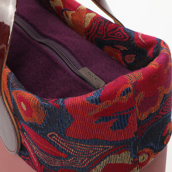 Borsa O Bag - seta - lampone