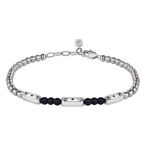 Bracciale Mister - acciaio e diamanti ct. 0.004 - color argento