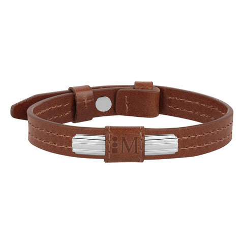Bracciale Moody - pelle - marrone