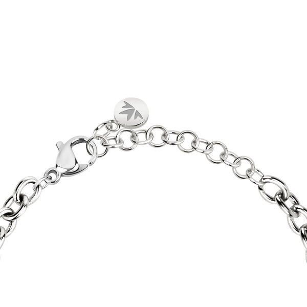 Bracciale Madagascar con charms - acciaio - color argento e oro rosa