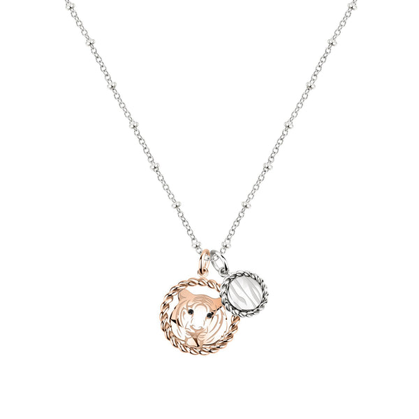 Collana Madagascar - acciaio - color argento e oro rosa