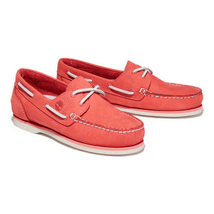 Scarpe da barca Classic Boat 2-Eye - pelle - rosso