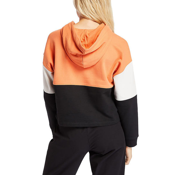 Felpa con cappuccio Colour Block - nero