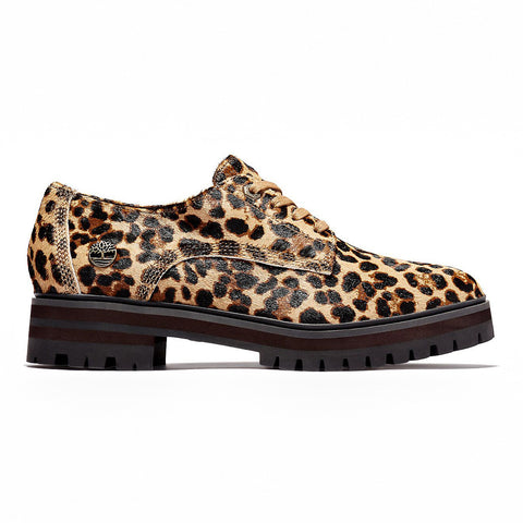 Derby con tacco "London Square" - marrone e beige